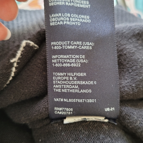 Tommy Hilfiger Argyle Sweater Vest V Neck Black Gray Size M - Picture 6 of 9